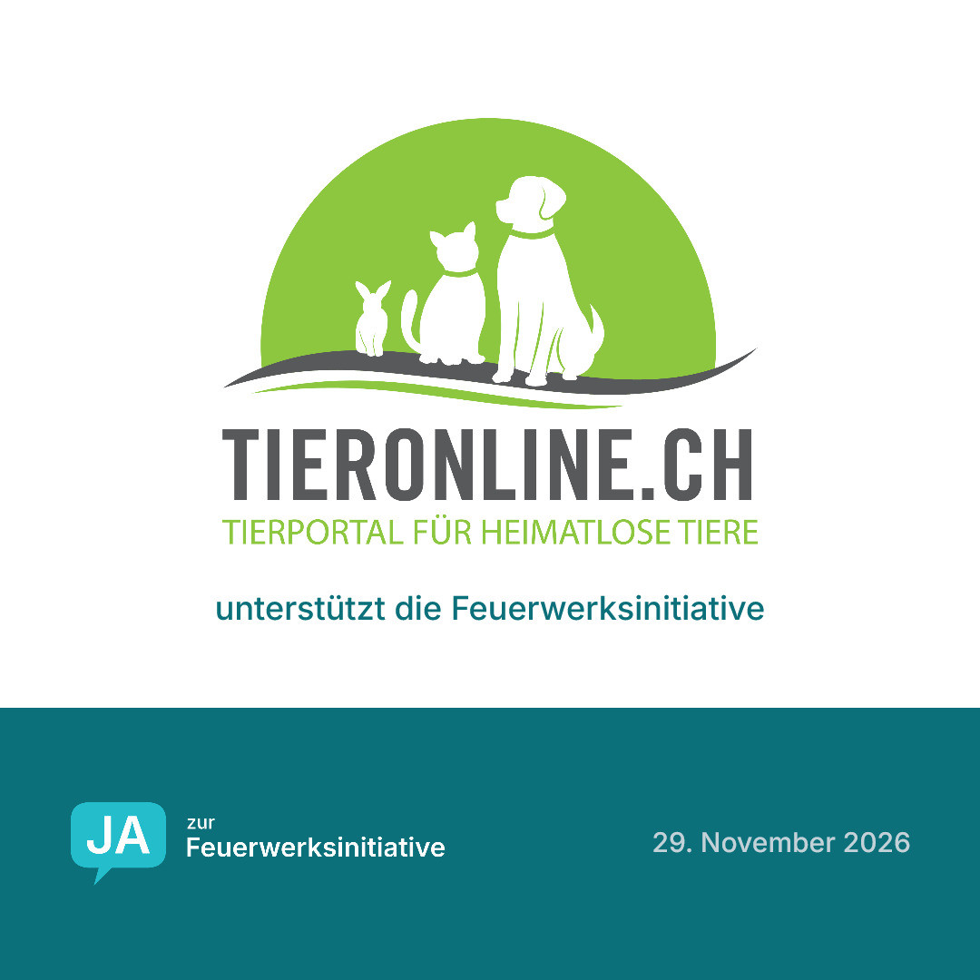 tieronline.ch unterstützt die Feuerwerksinitiative