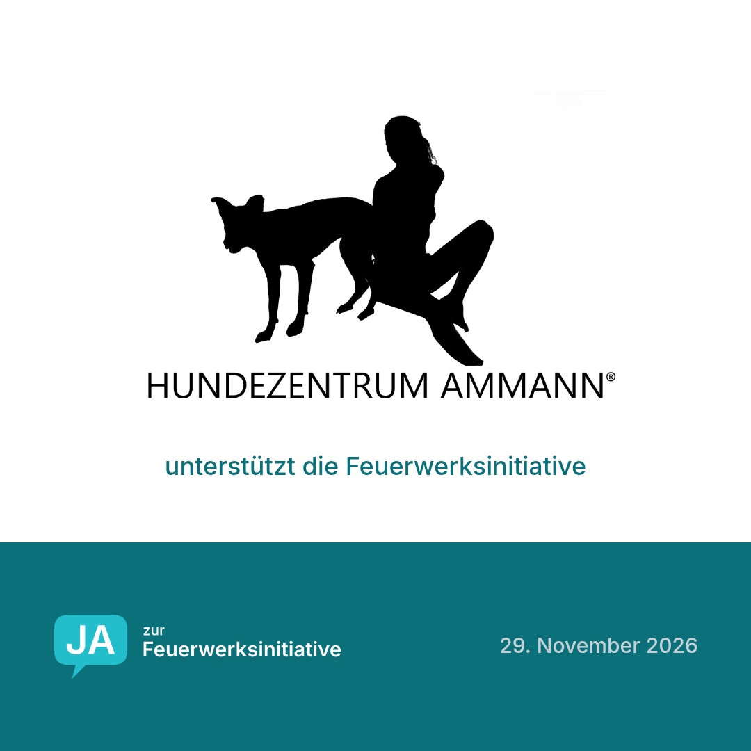 Hundezentrum Ammann unterstützt die Feuerwerksinitiative